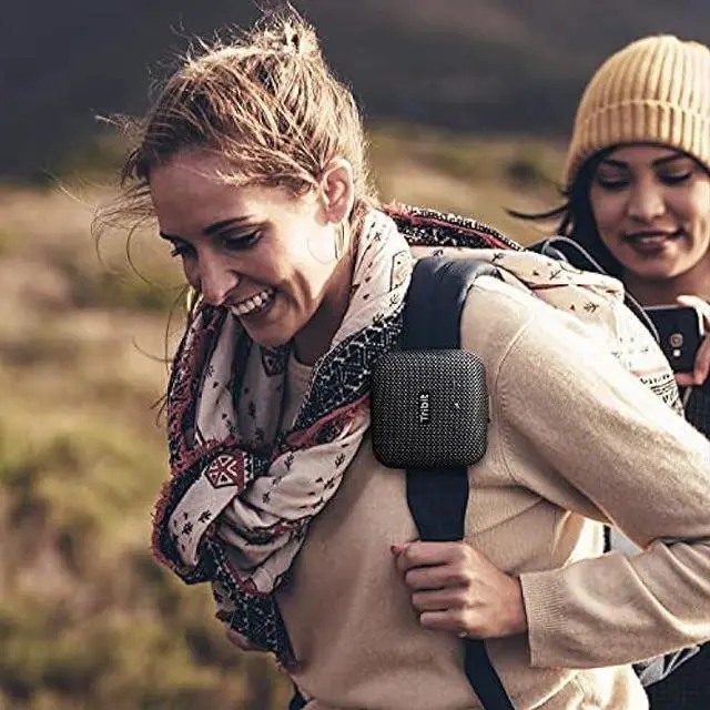 Alt view image 4 of 5 - Tribit Portable Speaker, StormBox Micro Bluetooth Speaker, IP67 Waterproof & Dustproof Outdoor Speaker, Bike Speakers with Loud Sound, Advanced TI Amplifier, Built-in XBass, 100ft Bluetooth Range