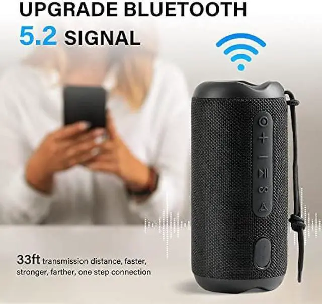 Alt view image 5 of 6 - Generic Linkyou Bluetooth Speakers Portable Wireless Speaker with 30W Stereo Sound, Upgraded Portable Speaker Black, IPX7 Waterproof Shower Speaker, Playtime of Up to 30 Hours, RGB Light