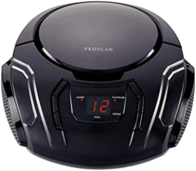 Main image of PROSCAN Elite Portable CD Boombox with AM/FM Radio (Black)