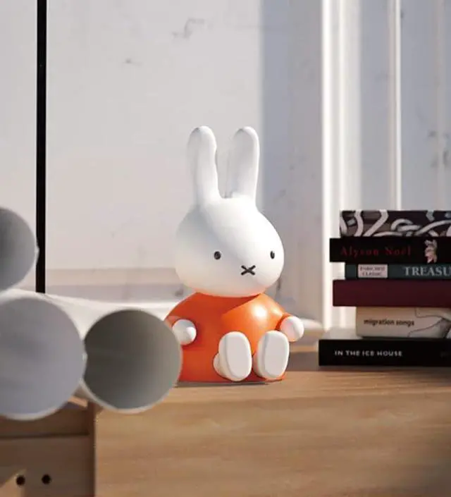 Alt view image 7 of 7 - Miffy Portable Bluetooth Speakers, Cute Portable Wireless Speakers with Loud Stereo Sound, Built-in Mic, TF-Card Slot, Dual Pairing,40H Playtime for Room, Desk Decor, for her (Blue)
