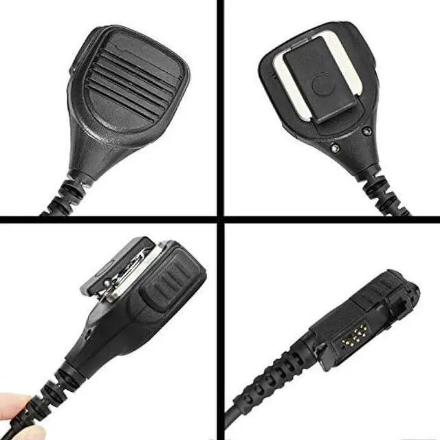 Alt view image 2 of 6 - Amasu Heavy-Duty Remote Speaker Microphone Shoulder Mic Replacement Compatible with XPR3000 XPR3300 XPR3500 XPR3300e XPR3500e XPR 3300