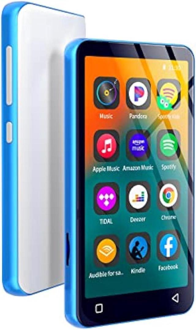 Midler købmand slidbane 80GB MP3 Player with Bluetooth and WiFi, MP4 MP3 Player with Spotify 4 Full  Touch Screen, Android Music Player with Pandora, HiFi Sound Walkman Digital  Audio Player with Speaker (Blue-White) - Newegg.com