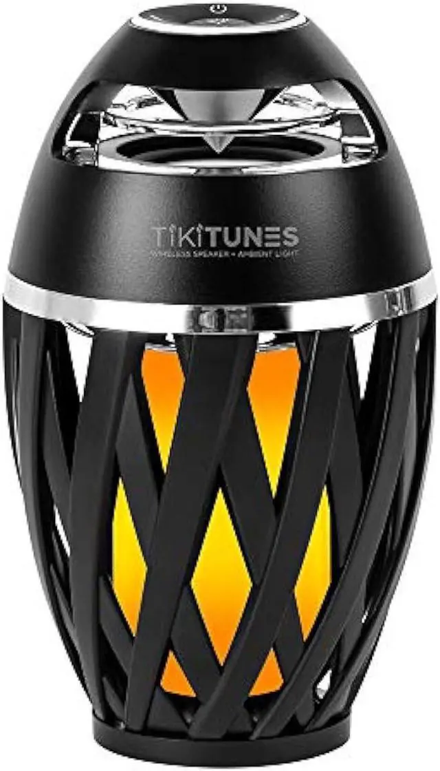 Main image of TikiTunes Portable Bluetooth 5.0 Indoor/Outdoor Wireless Speaker, LED Torch Atmospheric Lighting Effect, 5-Watt Audio USB Speaker, 2000 mAh Battery for iPhone/iPad/Android