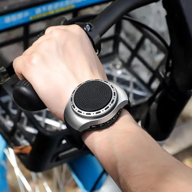 Alt view image 5 of 6 - Wireless Wearable Waterproof Wrist Portable Bluetooth Speaker Watch with Multi Function FM Radio & MP3 Player & TWS & Selfie & Ultra Long Standby Time for Running, Hiking, RidingSilver