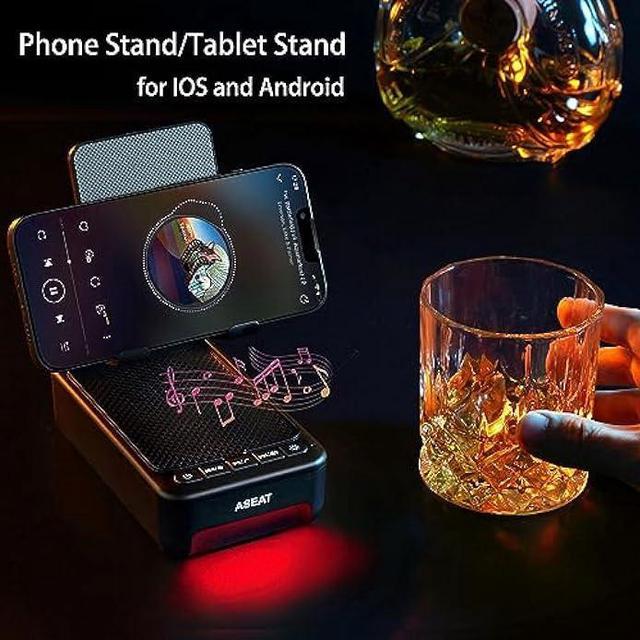 Gifts for Him, Her, Cell Phone Stand Bluetooth Speakers, Cool Tech Kitchen  Gadgets Adjustable Phone Holder, Wireless Speaker for iPhone/Samsung/iPad  Tablet, Birthday for Men Women Dad Who Want Nothing 