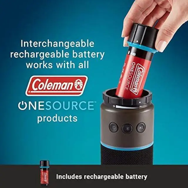 Alt view image 2 of 6 - Coleman OneSource Rechargeable Outdoor Camping Gear: Camp Shower, Cordless Vacuum, Fan, Speaker, & Air Pump Options with Included Rechargeable Battery