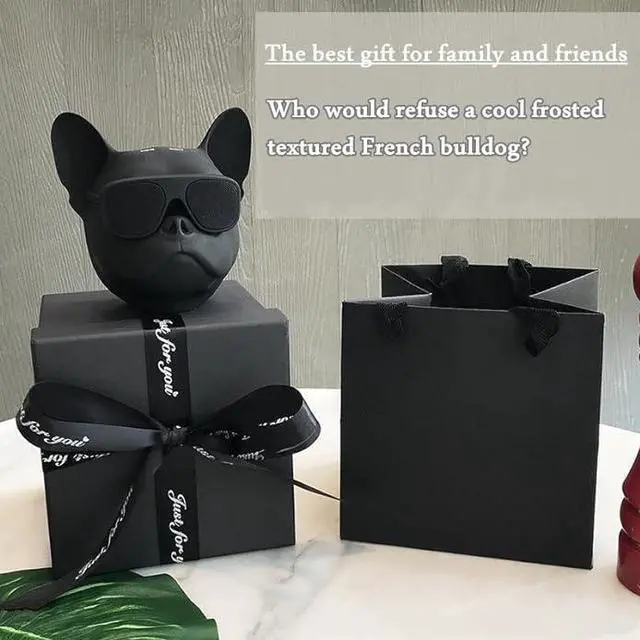 Alt view image 5 of 6 - PUSOKEI Wireless French Bulldog Speaker,Bluetooth Dog Head Speaker,Mini Outdoor Portable Speaker,Stereo Super Bass,Personalized Cool Speaker for Home Party Cafe Bar