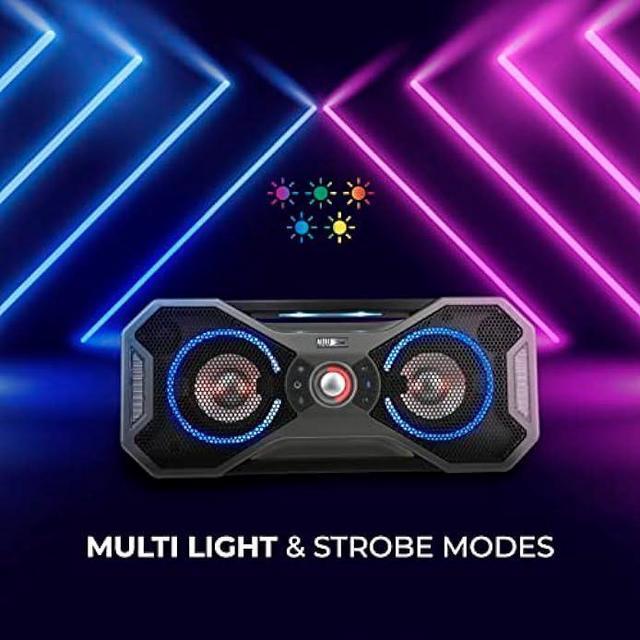 Alt view image 3 of 6 - Altec Lansing Mix 2.0 - Waterproof Bluetooth Speaker with Strong Bass, Portable Speaker for Travel & Outdoor Use, 100 Foot Range & 20 Hour Playtime