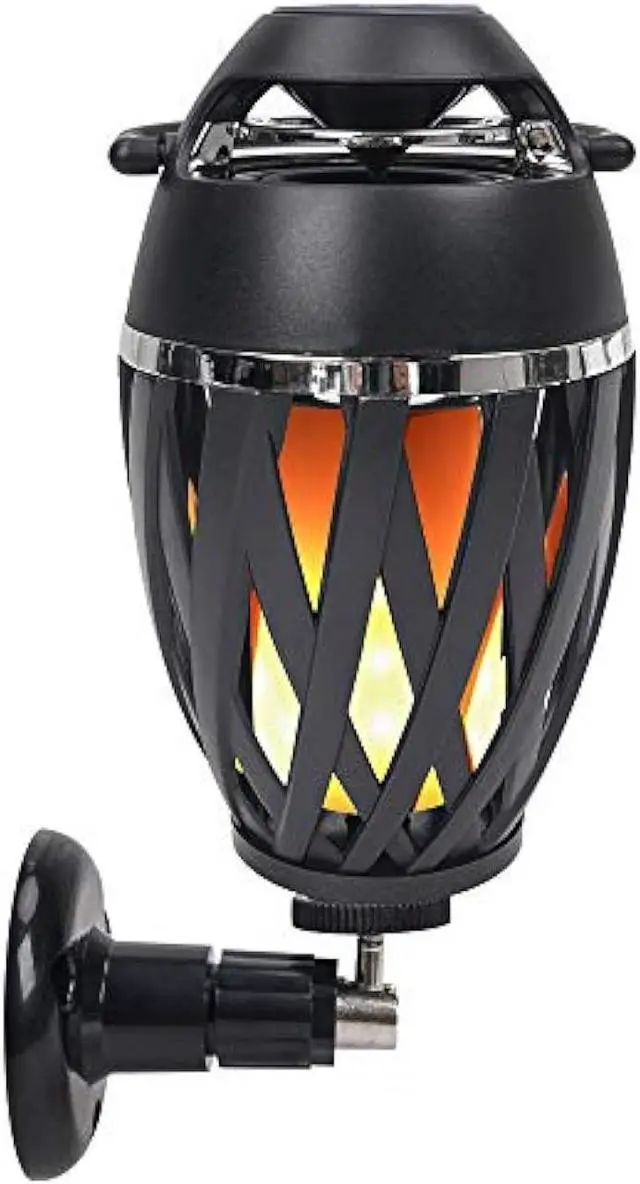 Alt view image 5 of 6 - Sound Town 2-Pack Portable Bluetooth Speakers with LED Lights, True Wireless Stereo (TWS) Bluetooth, Wall Mount Brackets, and Decorative Flame, for Outdoors, House Party, Patio and Home (OPIK-F1-PAIR)