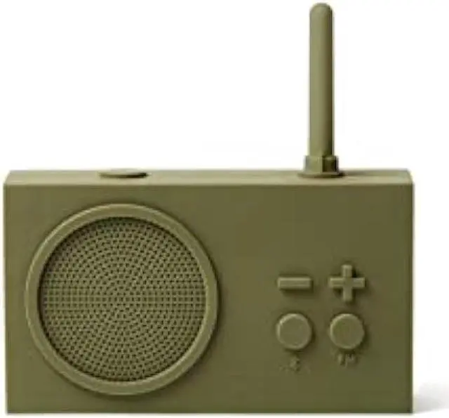 Main image of Lexon TYKHO 3 Wireless Bluetooth Speaker and FM Radio, Splashproof and Rechargeable - Khaki