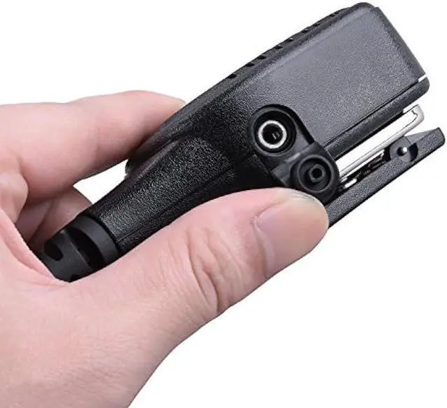 Alt view image 6 of 7 - COMMIXC Shoulder Mic, Waterproof IP55 Handheld Speaker Mic with External 3.5mm Earpiece Jack, Compatible with 2.5mm/3.5mm 2-Pin Motorola Two-Way Radios