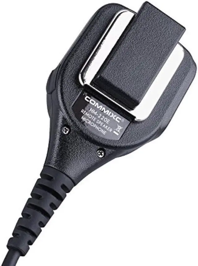 Alt view image 5 of 7 - COMMIXC Shoulder Mic, Waterproof IP55 Handheld Speaker Mic with External 3.5mm Earpiece Jack, Compatible with 2.5mm/3.5mm 2-Pin Motorola Two-Way Radios
