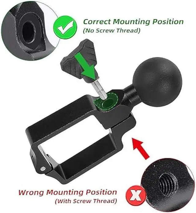 Alt view image 5 of 7 - Roykaw Golf Cart Phone Mount Holder for iPhone/Galaxy/Google Pixel/Motorola- Compatible with EZGO, Club Car, Yamaha, Upgrade Quick Release & One-Touch Lock