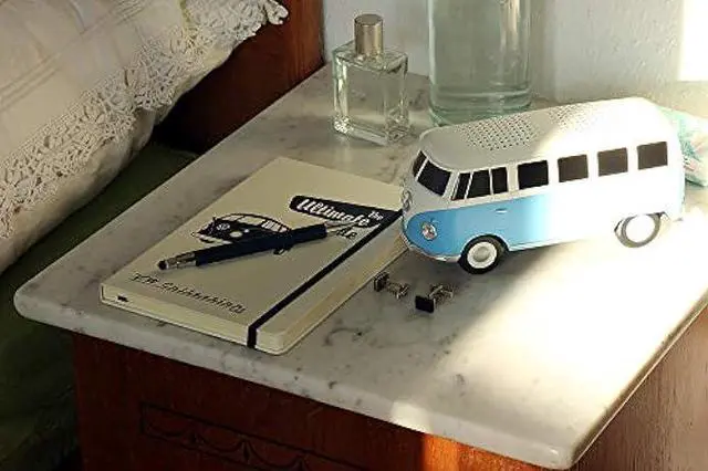 Alt view image 6 of 6 - BRISA VW Collection - Volkswagen Portable Bluetooth Speaker Wireless Box with Rechargable Battery T1 Bus Campervan (Scale: 1:20/Classic Bus) (Blue)