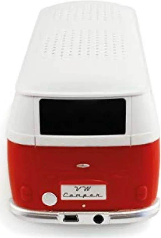 Alt view image 2 of 7 - BRISA VW Collection - Volkswagen Portable Bluetooth Speaker Wireless Box with Rechargable Battery T1 Bus Campervan (Scale: 1:20/Classic Bus) (Red)