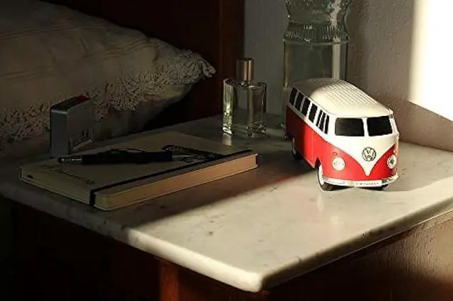 Alt view image 6 of 7 - BRISA VW Collection - Volkswagen Portable Bluetooth Speaker Wireless Box with Rechargable Battery T1 Bus Campervan (Scale: 1:20/Classic Bus) (Red)