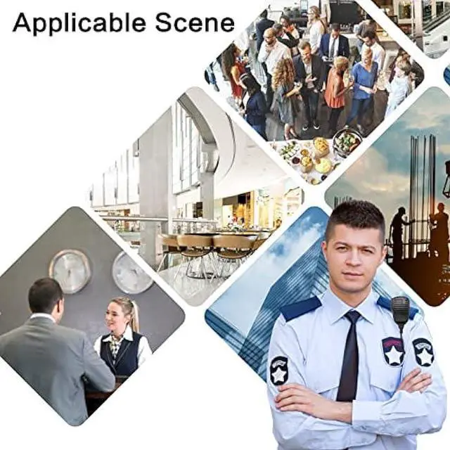Alt view image 5 of 6 - SAMCOM Shoulder Mic of Walkie Talkies, Long Range Two Way Radio Speaker, Handheld Microphone for Most 2 Way Radio, 2 Pin Radio Mic with PTT (2 Pack)