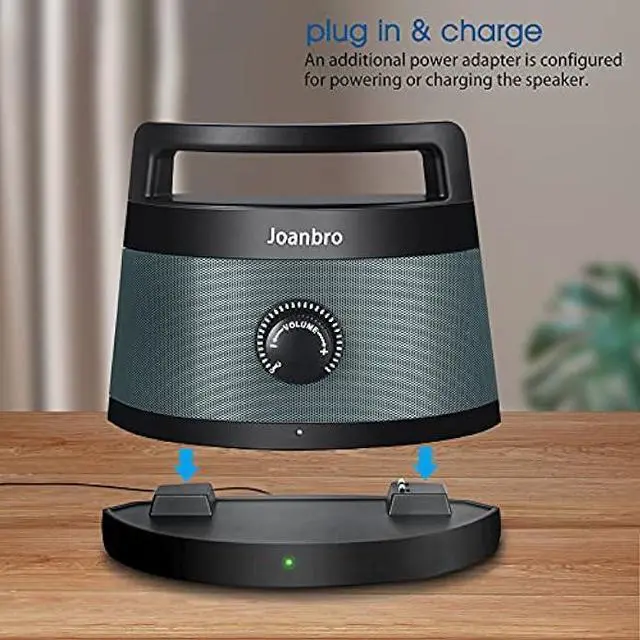 Alt view image 2 of 6 - Joanbro TS1D 2.4GHz Portable Wireless Speakers for TV for Seniors and Hard of Hearing, Optical/RCA/AUX Supported, Voice Highlighting and Tone Control, 100ft Long Range TV Speaker
