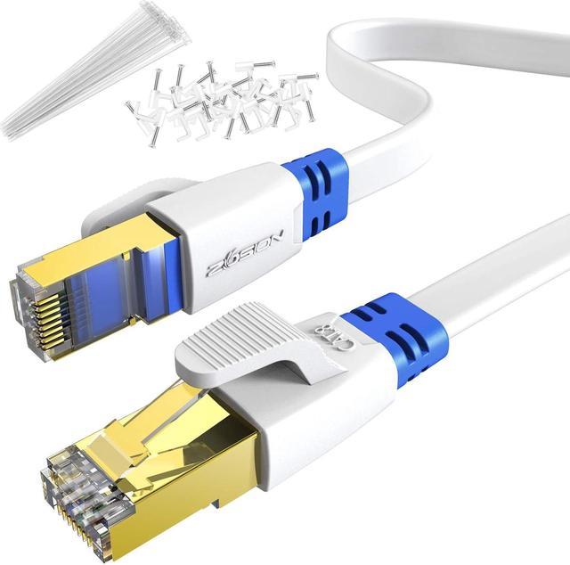 ZOSION Cat 8 Ethernet Cable 100 ft High Speed 40Gbps 2000Mhz