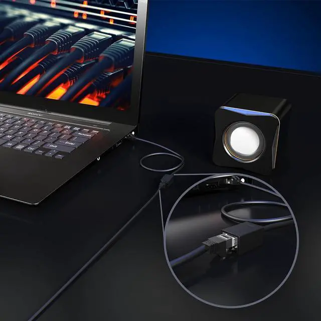 Alt view image 3 of 6 - Ethernet Extension Cable, Cat 6 Ethernet Cable Extender, Internet Cable with Shielded RJ45 Male-to-Female Connector, LAN Cable Extension for Patch Networks, Black (10 Feet, 2 Pack)