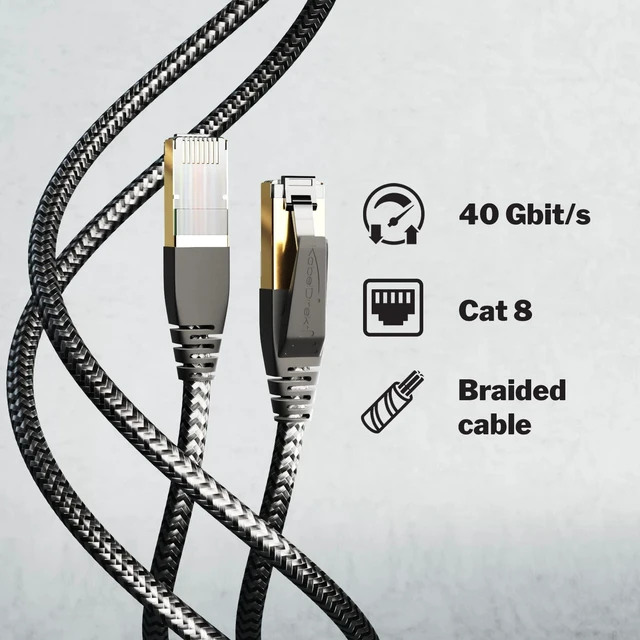 Alt view image 2 of 7 - KabelDirekt Cat 8 Network Cable 10x16ft 40Gbps