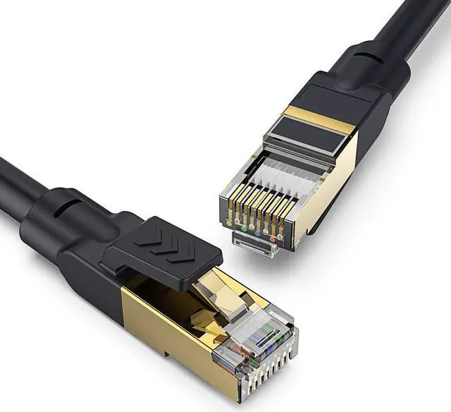 Alt view image 2 of 6 - Outdoor Ethernet Cable 60 ft, Heavy Duty Cat 8 Ethernet Cable Internet Cable LAN Cable High Speed Ethernet Cables - Faster Than Cat7/Cat 6e Ethernet Cable