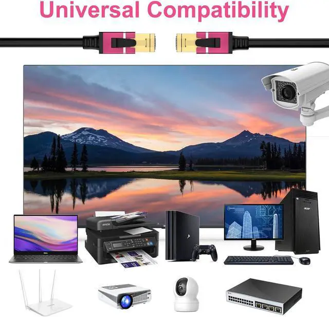 Alt view image 5 of 6 - 250FT Cat8 Outdoor Ethernet Cable, In-Ground, 26AWG Pure Copper Cat 8, Heavy Duty Direct Burial, LLDPE UV Jacket, Waterproof, 40Gbps 2000Mhz SFTP Patch Cord, POE, Network, Internet, with 25 Cable Ties