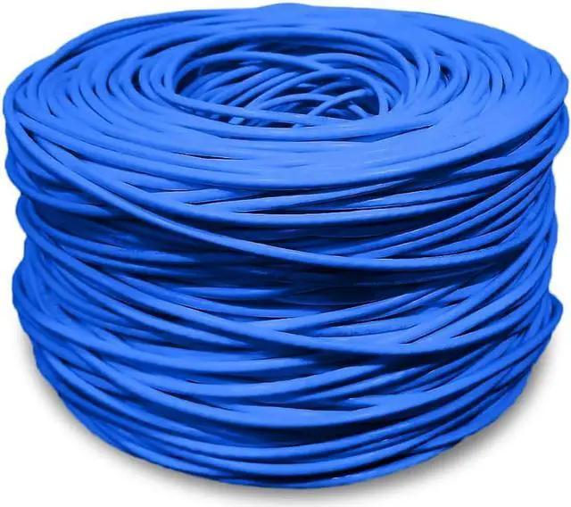 Alt view image 3 of 3 - Dripstone 600001 1000ft CAT5e 4/UTP Ethernet LAN Cable 24AWG Network Wire (Blue)