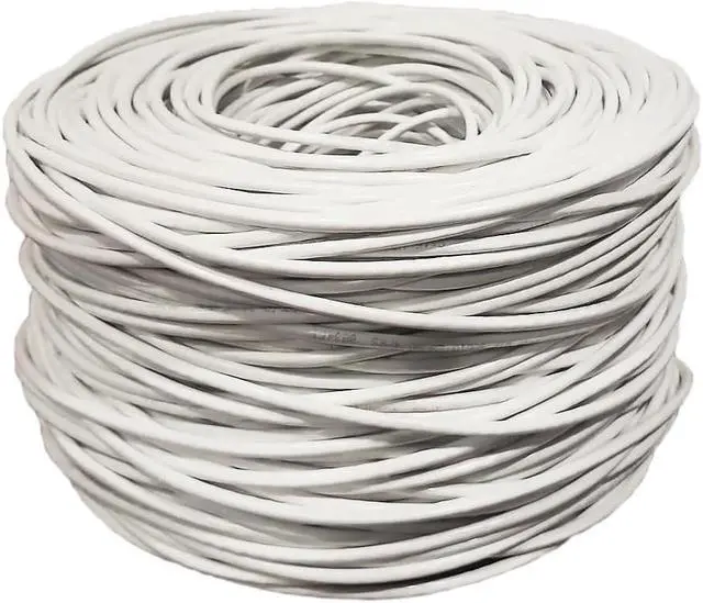 Alt view image 4 of 4 - CAT5e Ethernet Cable  24AWG Solid UTP Unshielded CAT 5E, High-Speed Network, RJ45 CCA, Easy Pull Box (1000 FT, White)