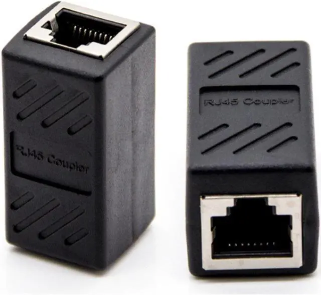 Alt view image 2 of 6 - RJ45 Cat5 Couplers (20 Pack) | in Line Coupler Cat5 Cat5e Cat6 Cat7 Ethernet Cable 8P8C Extender Adapter Female to Female, Black