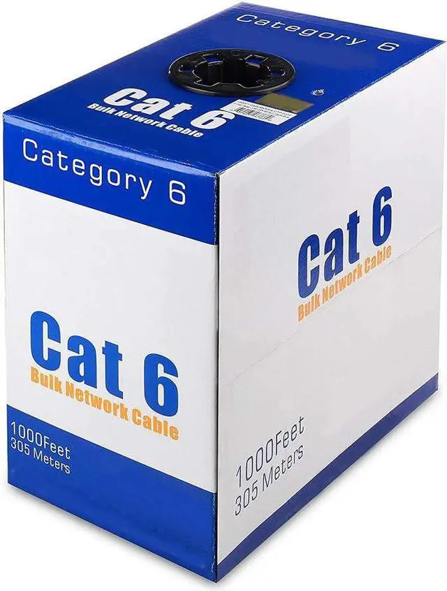 Alt view image 2 of 4 - New 1000Ft Cat6 Cat 6 Network Bulk Cable Ethernet LAN Patch Hight Speed Cable