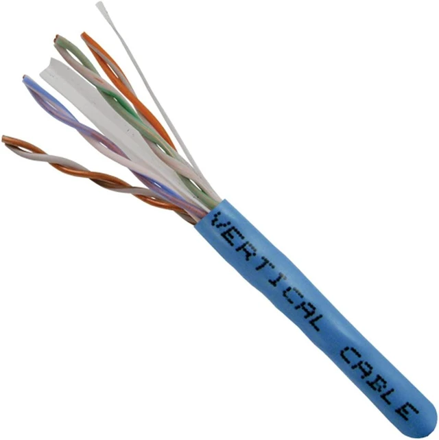 Alt view image 3 of 6 - Cat6, 550 MHz, UTP, 23AWG, Solid Bare Copper, 1000ft, Blue, Bulk Ethernet Cable