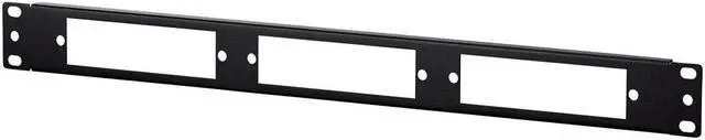 Main image of Monoprice Blank Fiber Patch Panel - 3Lgx Cassettes 1U, 16 Gauge Steel, 19 Inch, Black