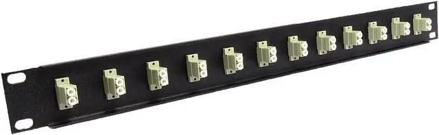 Alt view image 5 of 5 - Ultra Spec Cables 12 Port LC Fiber Patch Panel Multimode (Loaded 1u) 19"