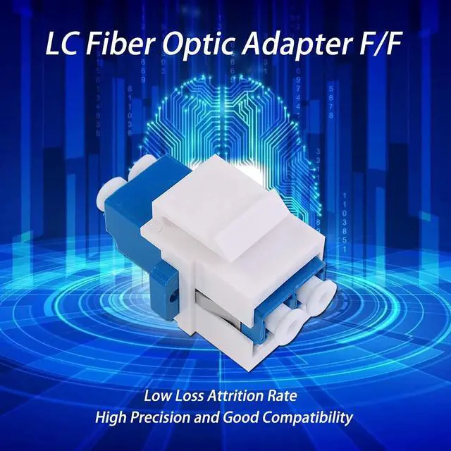 Alt view image 7 of 7 - 6 Pack Duplex LC to LC F/F Coupler Keystone Jack Modular for Patch Panels and Wall Plates,Surface Mount Boxes, LC UPC Fiber Optic Adapter Compatible with SingleMode Multimode|1.25G/10GB OS1-2/OM1-3)