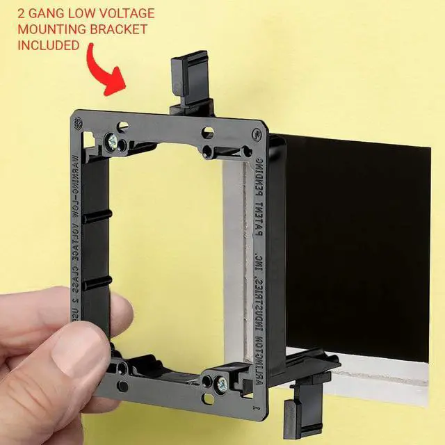 Alt view image 7 of 7 - 12 Port Ethernet Wall Plate, Cat 6, Wall Outlet, RJ45 Female to Female Keystone Jacks - White