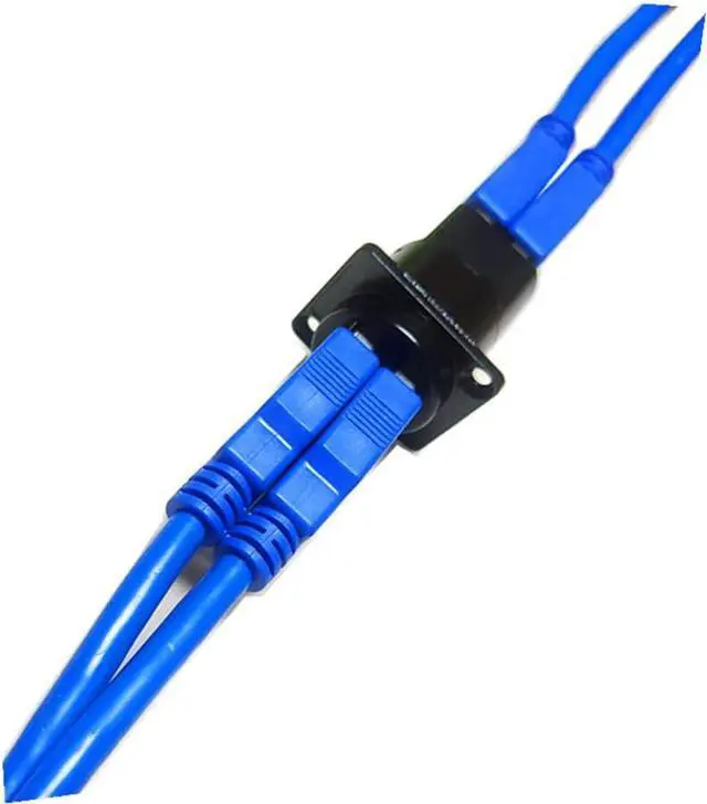 Alt view image 5 of 7 - ANMBEST Dual USB3.0 IP67 Waterproof Connector, 2 Ports Panel Mount Female to Female USB Bulkhead Coupler Adapter with Weatherproof Dust Cap