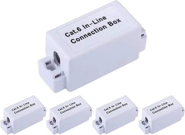 Main image of Tedgetal Cat 6 Junction Box 5 Pack Unshielded, Punch Down Type, UL Listed