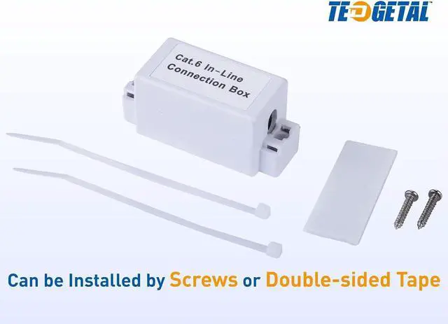 Alt view image 2 of 6 - Tedgetal Cat 6 Junction Box 5 Pack Unshielded, Punch Down Type, UL Listed