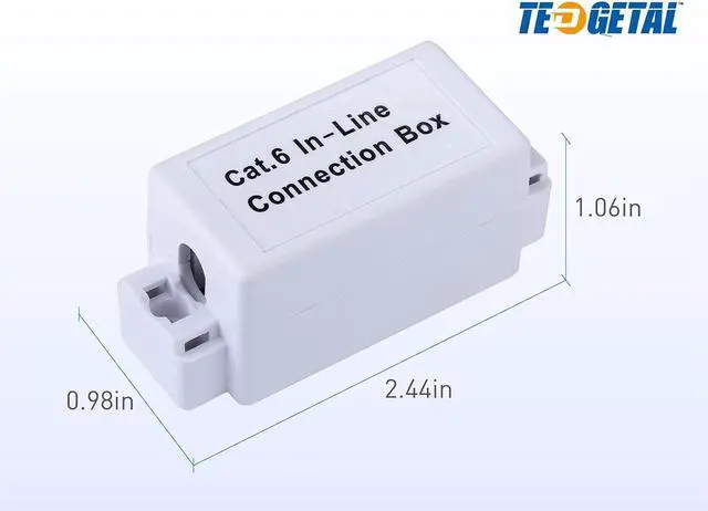 Alt view image 3 of 6 - Tedgetal Cat 6 Junction Box 5 Pack Unshielded, Punch Down Type, UL Listed