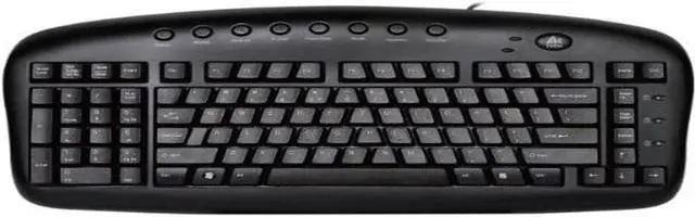 Main image of Ergonomic Left Handed Keyboard for Business/Accounting - 8 Multimedia Hotkeys - Eliminates RSI and Carpal Tunnel - Patented Natural_A Keycaps to Reduce Back and Shoulder Strain to Improve Posture