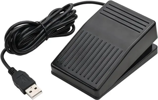 Alt view image 2 of 7 - iKKEGOL USB Foot Pedal, USB Single Foot Switch Game Control, One Key Programmable Footswitch Map Mouse Keyboard for Video Game Push to Talk, Transcription HID