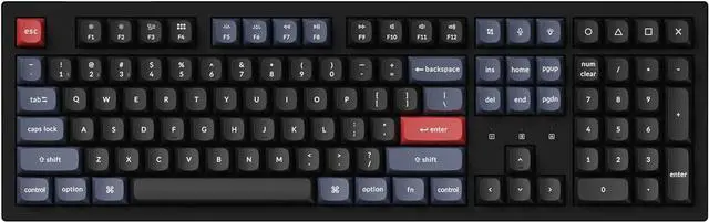 Main image of Keychron K10 Pro QMK/VIA Custom Wireless Mechanical Keyboard, Hot-Swappable Full Size 108 Keys Programmable White LED Backlit Brown Switch, Bluetooth/USB-C Wired Gaming Keyboard for Mac Windows Linux