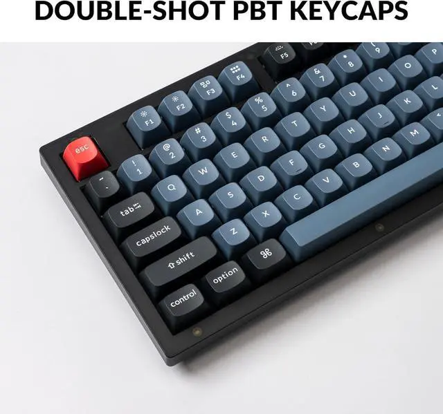 Alt view image 4 of 7 - Keychron V3 Wired Custom Mechanical Keyboard, TKL Tenkeyless QMK/VIA Programmable Macro with Hot-swappable Keychron K Pro Brown Switch Compatible with Mac Windows Linux (Frosted Black-Translucent)