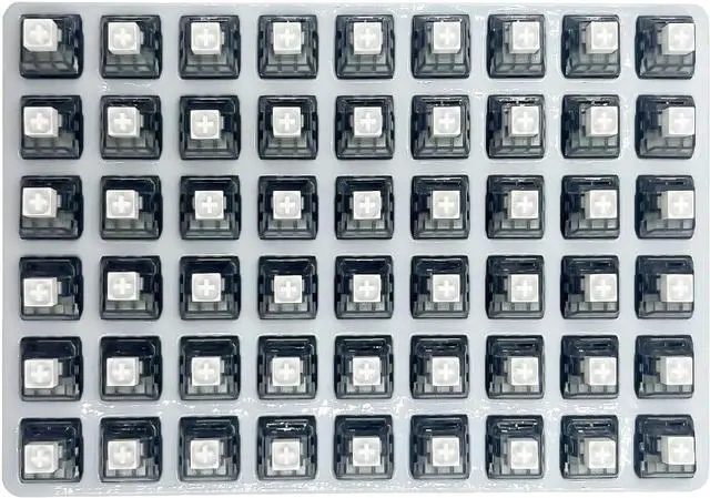 Alt view image 4 of 6 - DRAOZA Kailh Box White V2 Switch for Mechanical Gaming Keyboard, 5 Pin Clicky Switch Box V2 White,108PCS