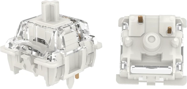Main image of GATERON G Pro 3.0 Series Keyboard Switches(White,35PCS) | Pre-lubed,5 pinS, Linear,RGB,for Gaming Mechanical Keyboard
