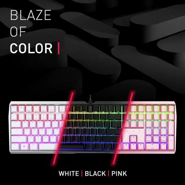 Alt view image 6 of 7 - Cherry MX Board 3.0 S Wired Gamer Mechanical Keyboard with Aluminum Housing - MX Brown Switches (Slight Clicky) for Gaming and Office - Customizable RGB Backlighting - Full Size - Black
