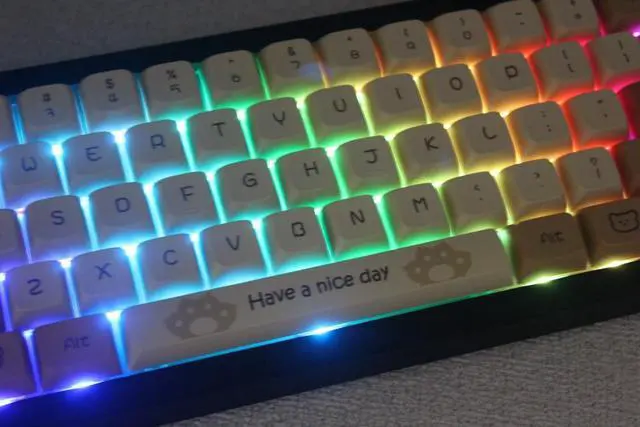 Alt view image 7 of 7 - GMK67 65% Mechanical Keyboard Kit Tri-Mode South-Facing RGB LED Gaming Keyboard for 3/5pin Switches,66 Keys+1 Knob Hotswap Socket PCB Gasket Mounted Plate DIY Keyboard Kit (Black)
