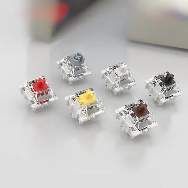 Alt view image 6 of 7 - GUYEKS Gateron KS-9 Pro 3.0 Silver pre Lubricated 5-pin Linear Switch Compatible with MX Mechanical Key Game Keyboard switches (72PCS,Pro Silver 3.0 5pin)