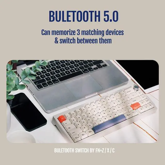 Alt view image 7 of 7 - CIDOO V65 V2 Wireless Hot Swap Mechanical Keyboard, 65% Gasket Mount Gaming Keyboard,with Aluminum CNC Case VIA Programmable South-Facing RGB Volume Knob for Win/Mac/Linux(Grey)